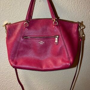 Vintage Coach Red Leather Women's Bag